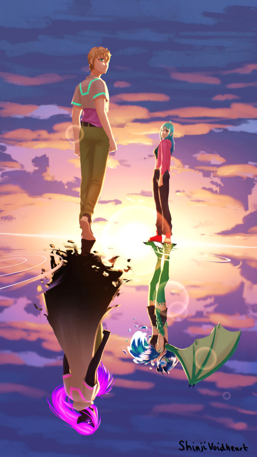 Shinji and Ocea reflection